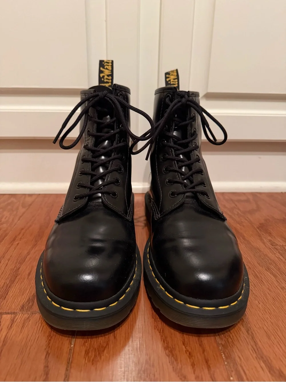 Dr. Martens 1460 - Smooth Leather Lace Up Boots - Black - Men’s 10 - Women’s 11